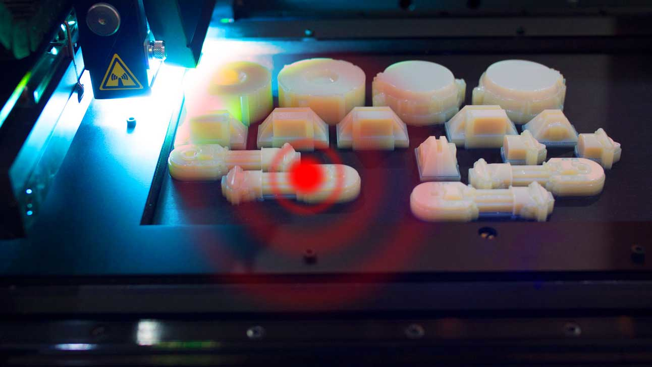 3D printing image with overlay of Bessel beam