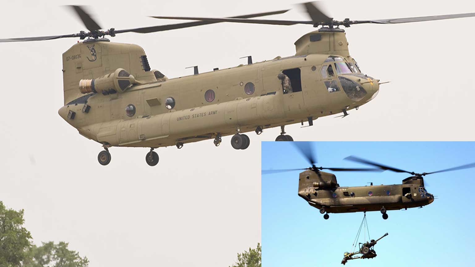 CH-47 photo collage