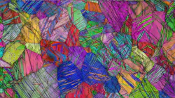 The structure of pure titanium The structure of pure titanium