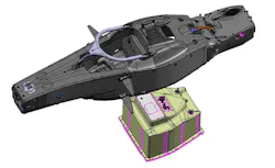 This CAD drawing shows how large the battery pack is in the GEN II car. This CAD drawing shows how large the battery pack is in the GEN II car.