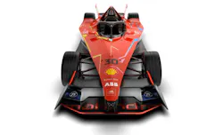 The GEN III Formula E racers sport a body inspired by the delta wing of jet fighters. The GEN III Formula E racers sport a body inspired by the delta wing of jet fighters.