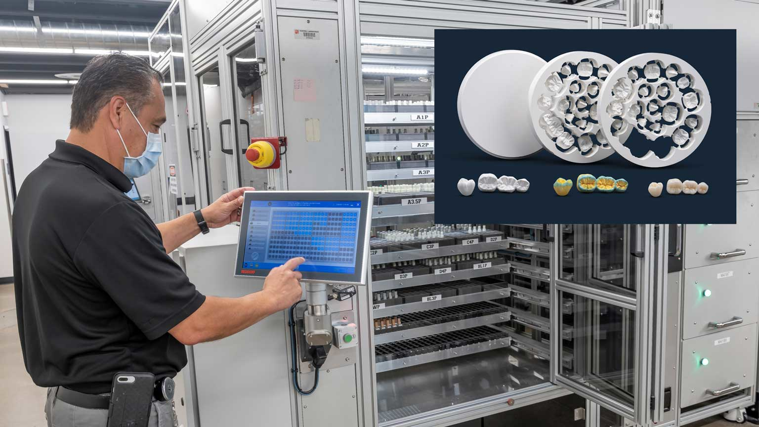 The BruxZir factory application and Glidewell products