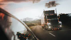 Truck on the road Truck on the road