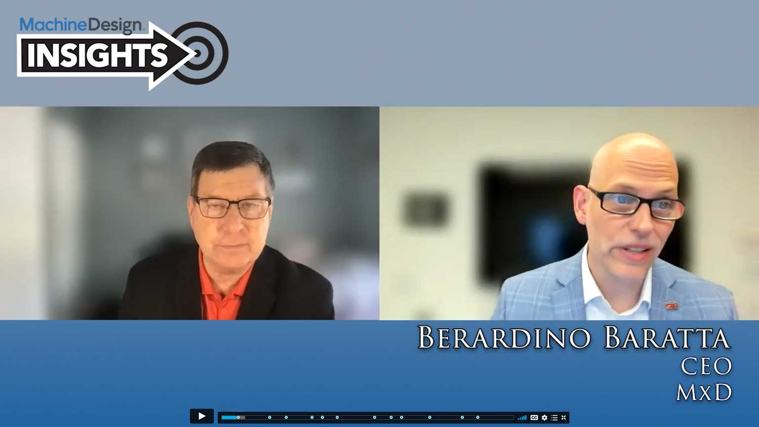 Bob Vavra talks with Berardino Baratta