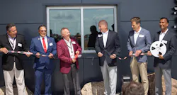 Digi-Key opened its 2.2 million square foot Product Distribution Center expansion (PDCe) with a Digi-Reel cutting. Pictured: Chris Lauer, vice president, order fulfillment, Digi-Key; Thief River Falls Mayor Brian Holmer; Dr. Ron Stordahl, owner, Digi-Key; Dave Doherty, president, Digi-Key; Minnesota Department of Employment and Economic Development Commissioner Steve Grove; and Ramesh Babu, CIO, Digi-Key. Digi-Key opened its 2.2 million square foot Product Distribution Center expansion (PDCe) with a Digi-Reel cutting. Pictured: Chris Lauer, vice president, order fulfillment, Digi-Key; Thief River Falls Mayor Brian Holmer; Dr. Ron Stordahl, owner, Digi-Key; Dave Doherty, president, Digi-Key; Minnesota Department of Employment and Economic Development Commissioner Steve Grove; and Ramesh Babu, CIO, Digi-Key.