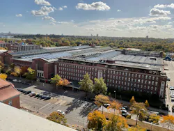 A view of the current Siemensstradt campus shows the scope of the future land that will encompass a mixed-use community, which Siemens officials already have begun to plan. Staff photo. A view of the current Siemensstradt campus shows the scope of the future land that will encompass a mixed-use community, which Siemens officials already have begun to plan. Staff photo.