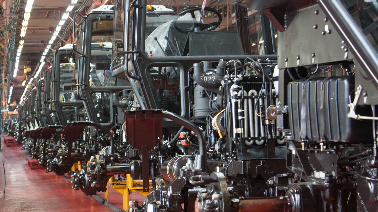 Tractor assembly line