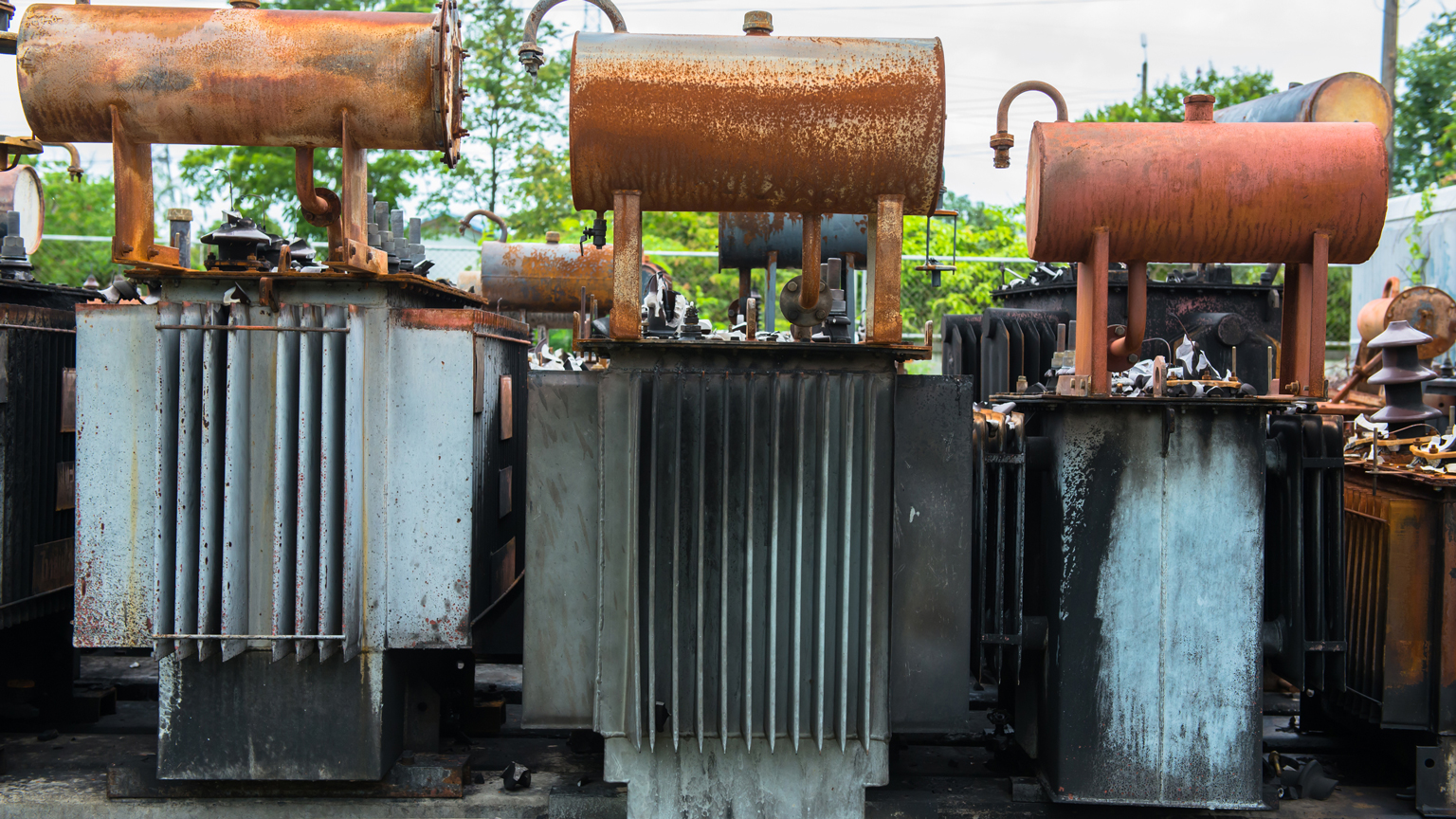 Exploded electric transformers