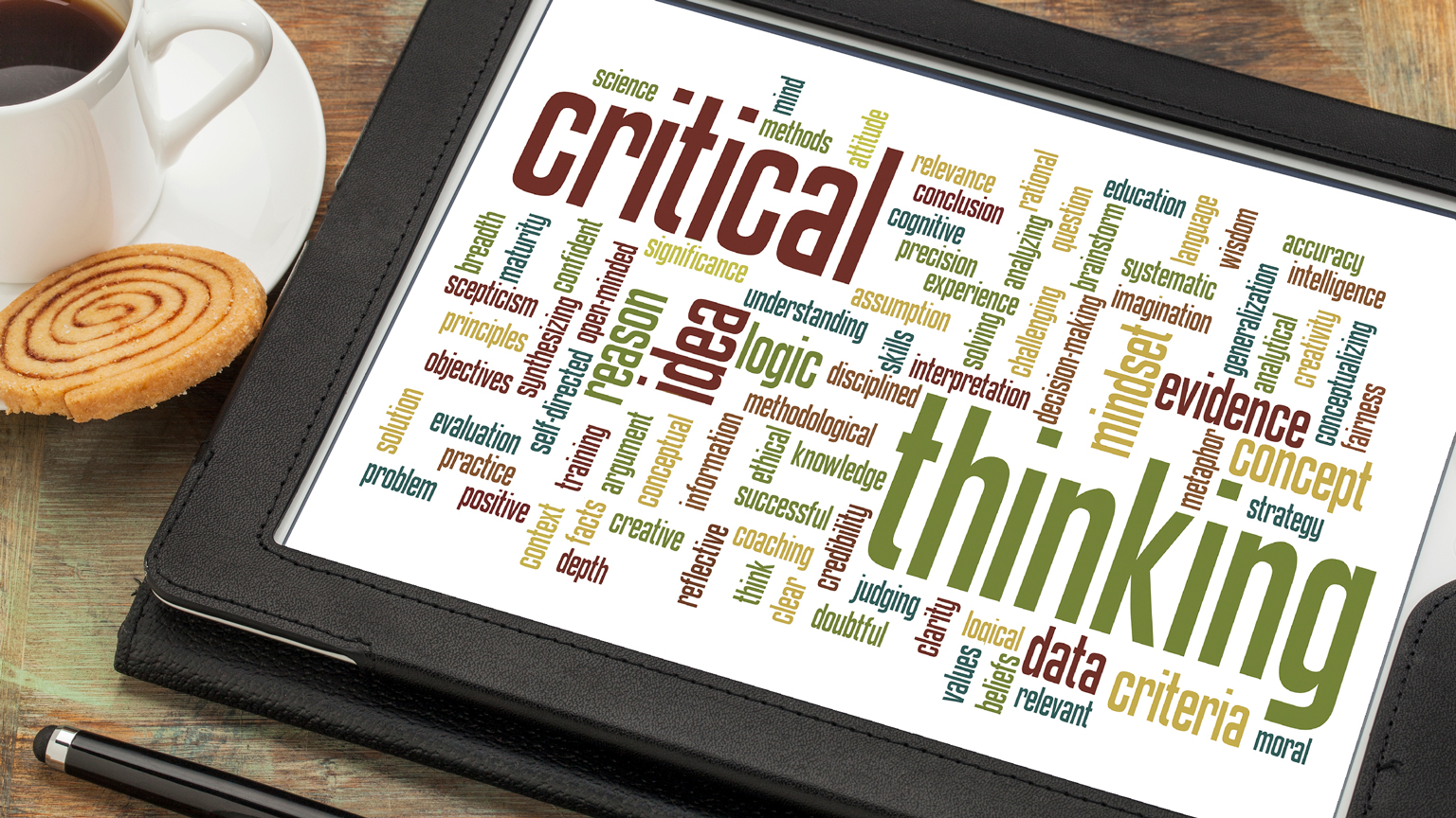 Critical thinking word cloud