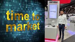 Time to Market on digital background and Jake Gelinas Time to Market on digital background and Jake Gelinas