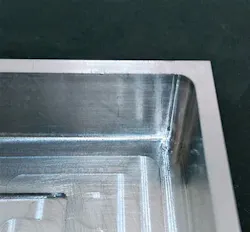 Here is an example of machined wall fillet. Here is an example of machined wall fillet.