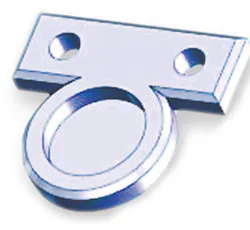 2. The top image shows the most practical method for designing an outside irregular profile with a chamfered edge that is relatively easy to machine. By increasing the corner radius of the profile at the inside corner, it becomes a simple matter to machine the component using an angle cutter. The middle design is good, but requires 3D machining to create the internal corner blends. The least practical design is on the bottom. Note all of the sharp internal corners on the profile and the chamfer on it. 2. The top image shows the most practical method for designing an outside irregular profile with a chamfered edge that is relatively easy to machine. By increasing the corner radius of the profile at the inside corner, it becomes a simple matter to machine the component using an angle cutter. The middle design is good, but requires 3D machining to create the internal corner blends. The least practical design is on the bottom. Note all of the sharp internal corners on the profile and the chamfer on it.