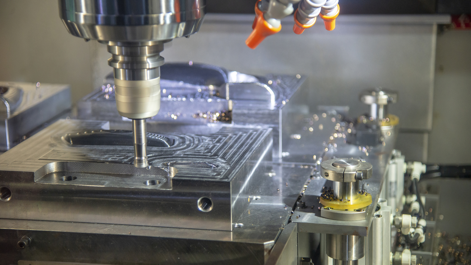 CNC machining in action