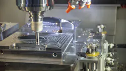 CNC machining in action CNC machining in action