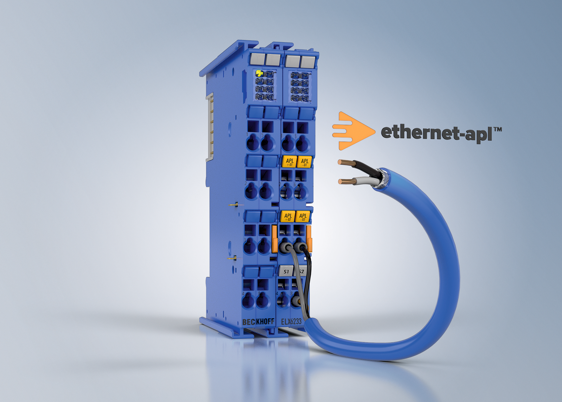 Beckhoff integrates Ethernet-APL technology with its ELX6233 EtherCAT terminal for process technology plants.