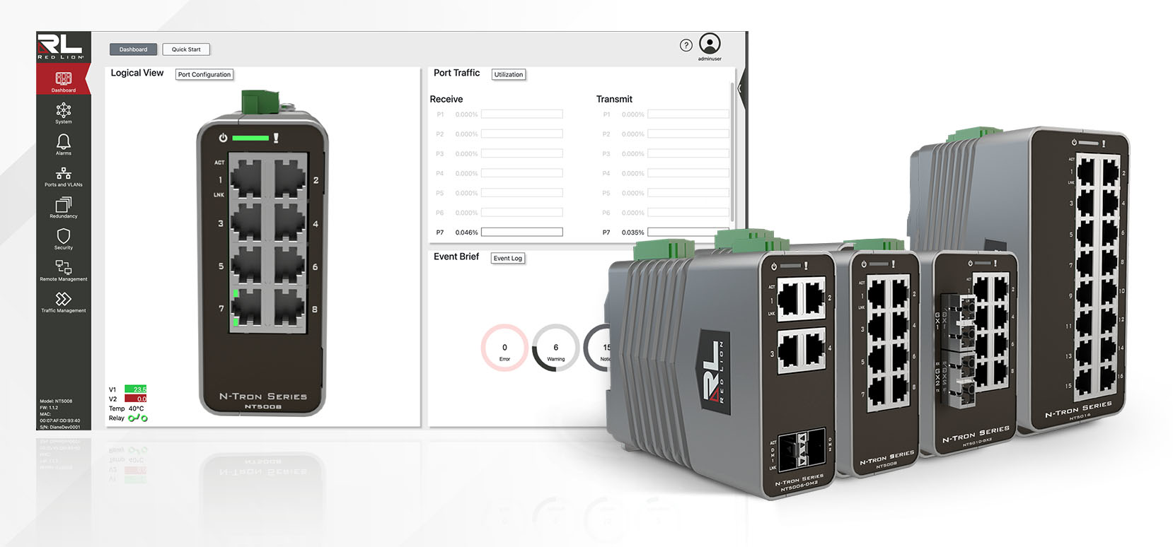 The NT5000 from Red Lion maximizes operating performance and system uptime through seamless integration, advanced diagnostic capabilities and layered security.