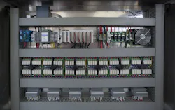 Figure 2: Dickerson Custom Trucks used an AutomationDirect CLICK PLUS PLC, C-more HMI, ZIPLink cables/connectors, Rhino power components, and other products to rapidly create an industrial-grade control panel suitable for service on a big rig. Figure 2: Dickerson Custom Trucks used an AutomationDirect CLICK PLUS PLC, C-more HMI, ZIPLink cables/connectors, Rhino power components, and other products to rapidly create an industrial-grade control panel suitable for service on a big rig.