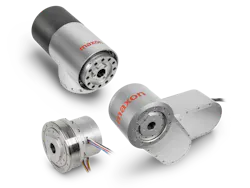 The high performance robotic joint modules shown here are designed specifically for small-scale operations requiring a low profile, lightweight system that offers zero-backlash and precision positioning to the industry. The high performance robotic joint modules shown here are designed specifically for small-scale operations requiring a low profile, lightweight system that offers zero-backlash and precision positioning to the industry.