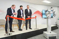 ABB's Marc Segura, John Bubnikovich and Sami Atiya cut the Ribbon on ABB Robotics’ renovated facility in Auburn Hills, Mich. ABB's Marc Segura, John Bubnikovich and Sami Atiya cut the Ribbon on ABB Robotics’ renovated facility in Auburn Hills, Mich.