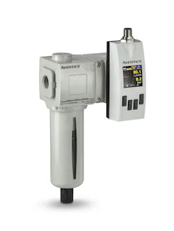 By monitoring air consumption in pneumatic systems, AVENTICS Series AF2 Flow Sensors enable rapid intervention if leaks occur. By monitoring air consumption in pneumatic systems, AVENTICS Series AF2 Flow Sensors enable rapid intervention if leaks occur.
