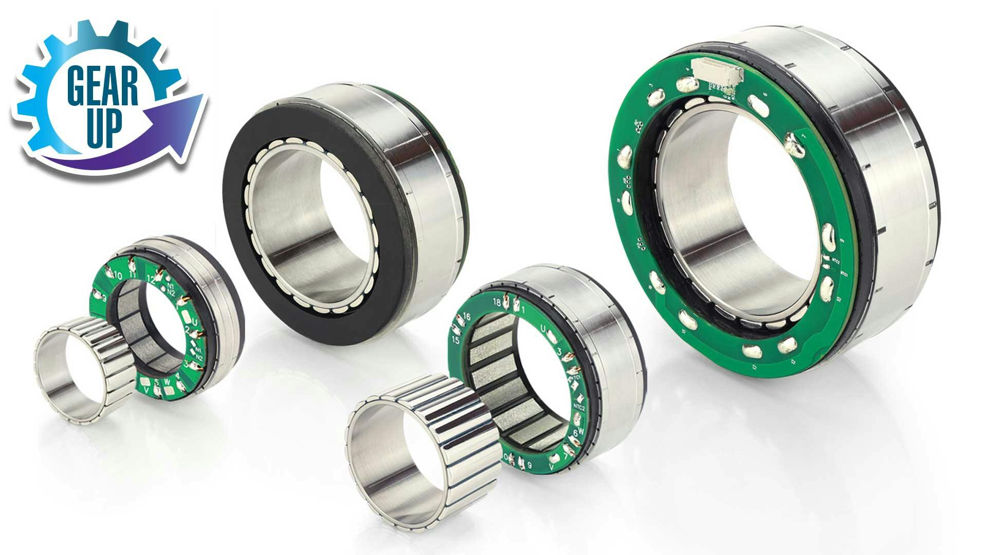 Nanotec DKA series frameless BLDC motors with Gear Up logo