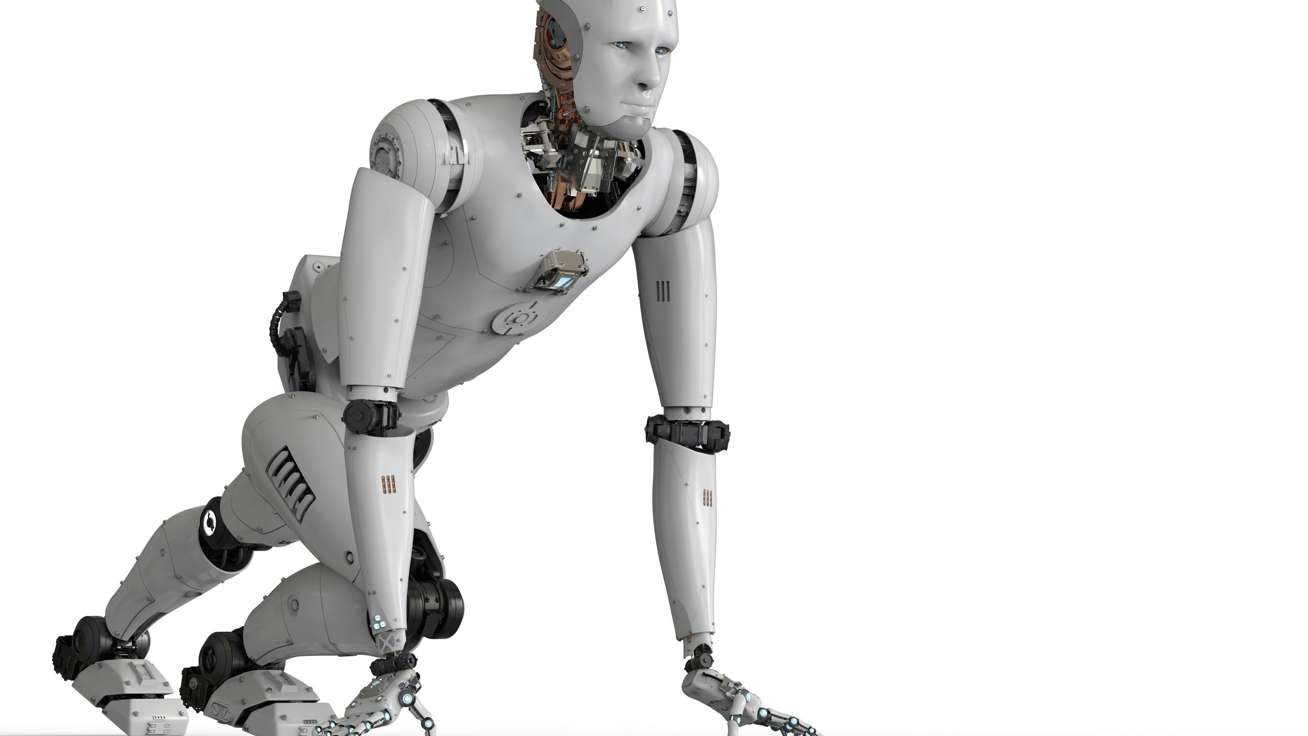 Humanoid robot running