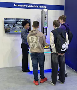 Kerryn Harrington and students at Mannover Messe Kerryn Harrington and students at Mannover Messe