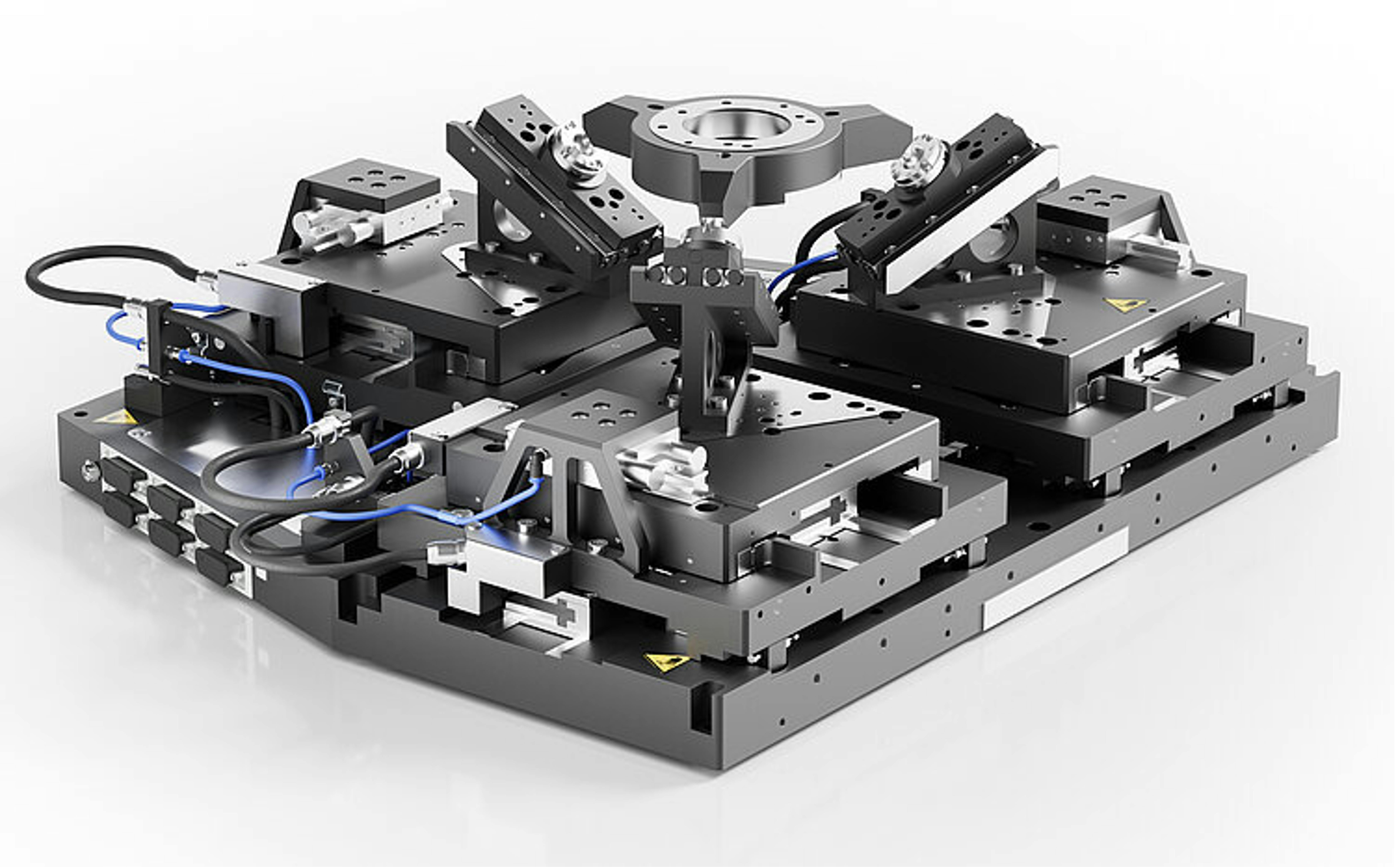 Hybrid-kinematics 6-axis nanopositioning system