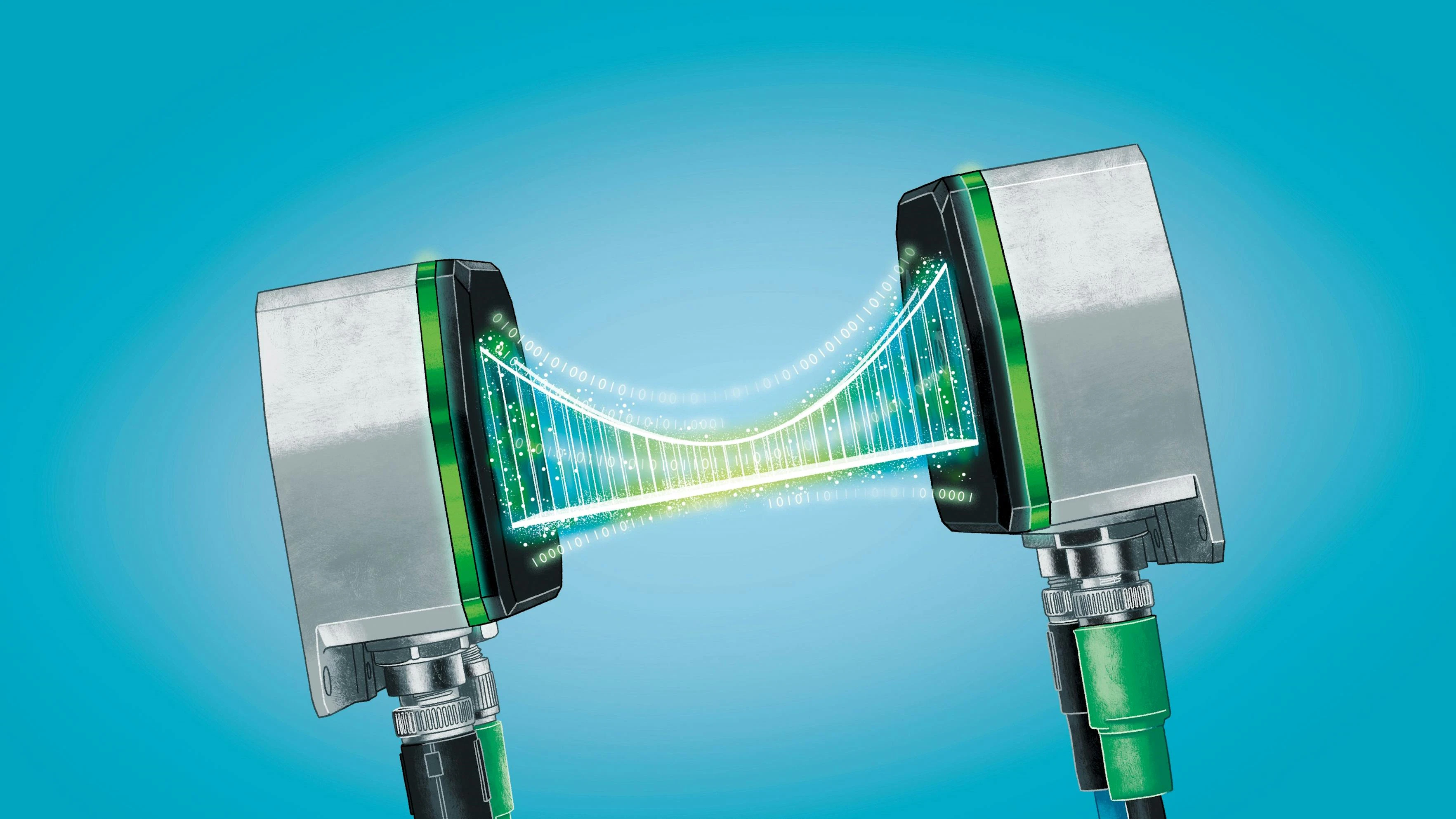 Contactless, compact and robust: NearFi is a flexible and easy replacement for wear-prone and maintenance-intensive connectors.