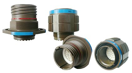 Rugged connector for military communications and vehicular radios introduced by ITT