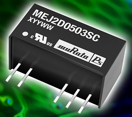 Encapsulated compact through-hole 2-Watt DC-DC converters introduced by Murata