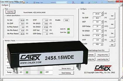 DC-DC converters with digital interfaces for monitoring and data logging introduced by Calex