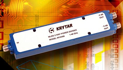 Compact power divider for broadband electronic warfare (EW) introduced by KRYTAR
