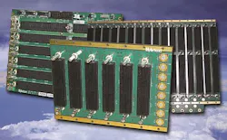 40-gigabit-per-second 6U OpenVPX embedded computing backplane offered by Curtiss-Wright 40-gigabit-per-second 6U OpenVPX embedded computing backplane offered by Curtiss-Wright
