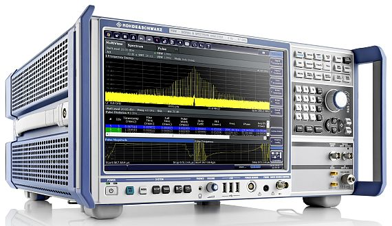 Spectrum analyzers for radar development and digital communications offered by Rohde & Schwarz