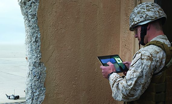 Tablet computer-based control system for unmanned ground vehicles introduced by iRobot