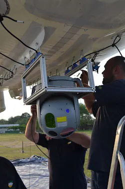 Installation Of Controp Shapo Surveillance Camera Payload On Aerostat Installation Of Controp Shapo Surveillance Camera Payload On Aerostat