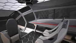 Bell Helicopter Interior 2 Red Bell Helicopter Interior 2 Red