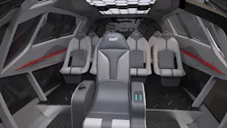 Bell Helicopter Interior 3 Red Bell Helicopter Interior 3 Red