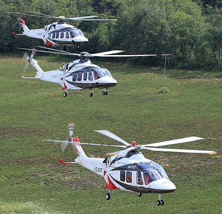 AgustaWestland takes orders for 70 light- and medium-lift helicopters at Farnborough for oil and gas, news, and police