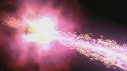 Gamma rays are the most energetic form of light produced by the hottest regions of the universe, such as in this gamma-ray burst, shown here. Gamma rays are the most energetic form of light produced by the hottest regions of the universe, such as in this gamma-ray burst, shown here.