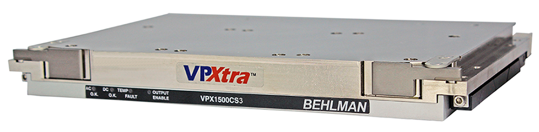 Behlman VPXtra&trade; 1500CS and 1500CS3 solve the VPX AC-DC 3-phase/1-phase input dilemma