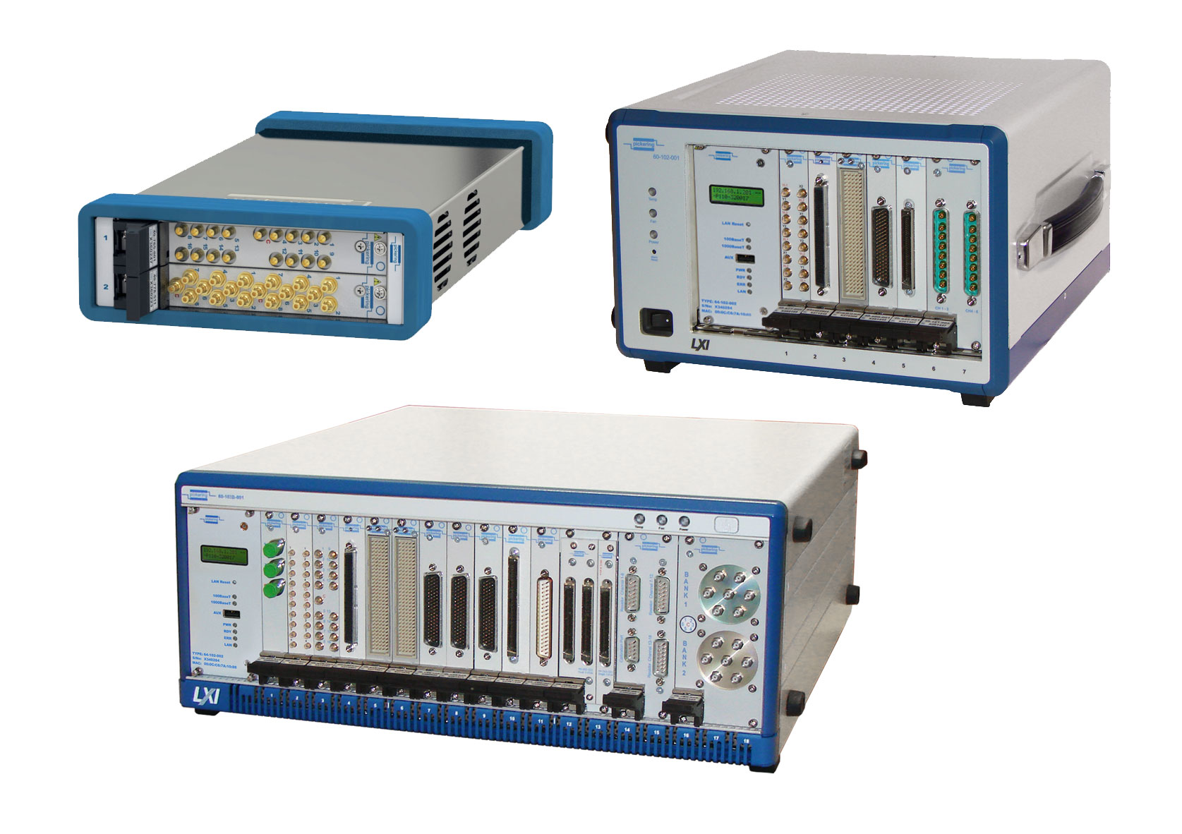 Pickering's LXI Modular Chassis - capable of hosting our extensive range of 3U PXI switching & simulation modules