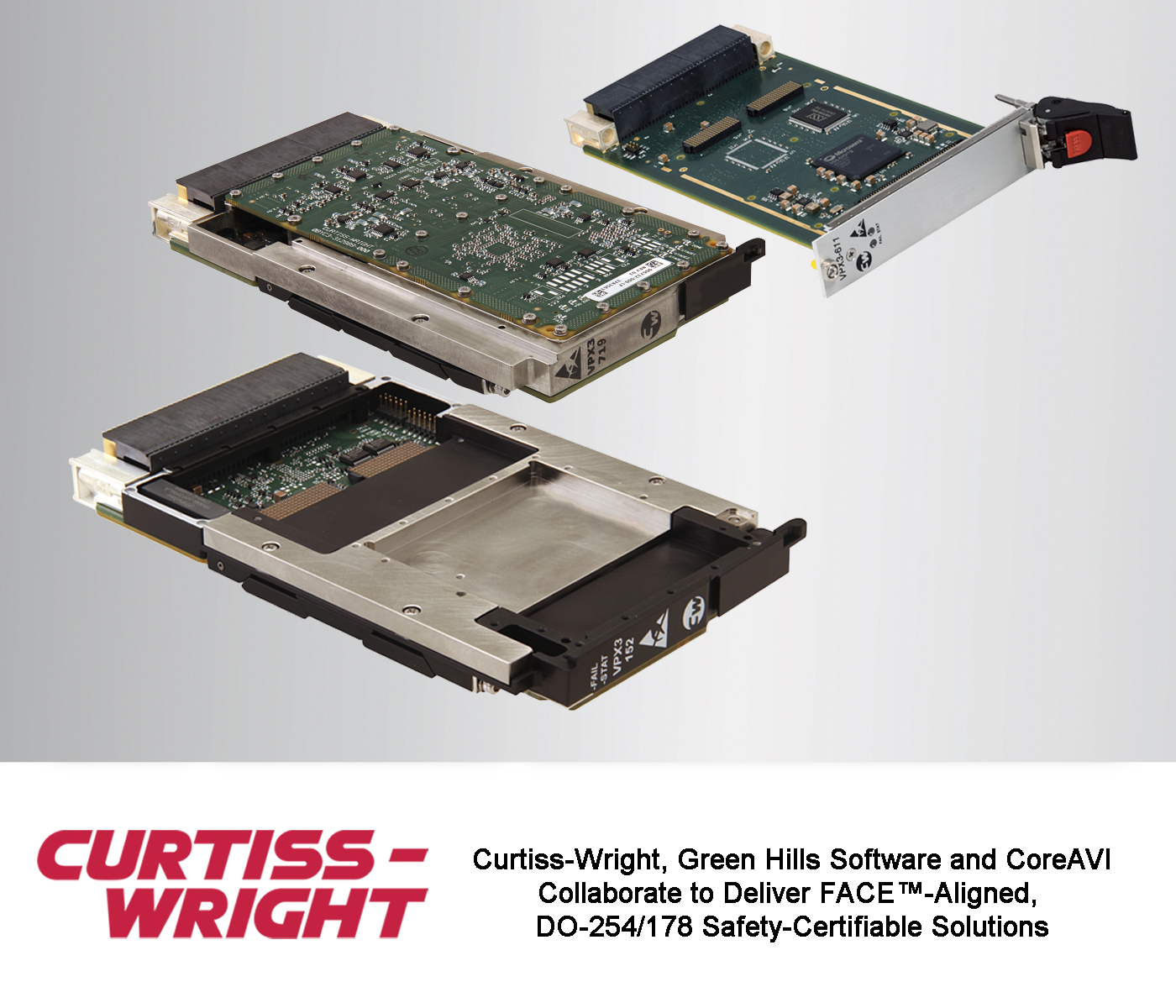 SUPPORT FOR GREEN HILLS SOFTWARE&rsquo;S INTEGRITY&circledR;-178 TUMP&trade; RTOS AND COREAVI&rsquo;S GRAPHICS DRIVERS ON CURTISS-WRIGHT RUGGED MODULES SPEEDS THE INTEGRATION OF HIGH-PERFORMANCE AVIONICS SYSTEMS