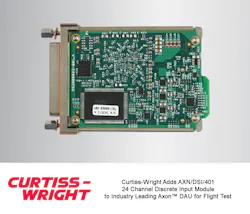 NEW AXN/DSI/401 MODULE BRINGS TO 24 CHANNELS OF DISCRETE INPUT MONITORING, EACH SUPPORTED BY PERSISTENT AND NUMEROUS COUNTERS, TO AXON DAUS FOR FTI APPLICATIONS NEW AXN/DSI/401 MODULE BRINGS TO 24 CHANNELS OF DISCRETE INPUT MONITORING, EACH SUPPORTED BY PERSISTENT AND NUMEROUS COUNTERS, TO AXON DAUS FOR FTI APPLICATIONS
