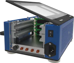 The Elma small portable OpenVPX development platform is designed to help engineers build next-generation high-throughput embedded computing systems. The Elma small portable OpenVPX development platform is designed to help engineers build next-generation high-throughput embedded computing systems.
