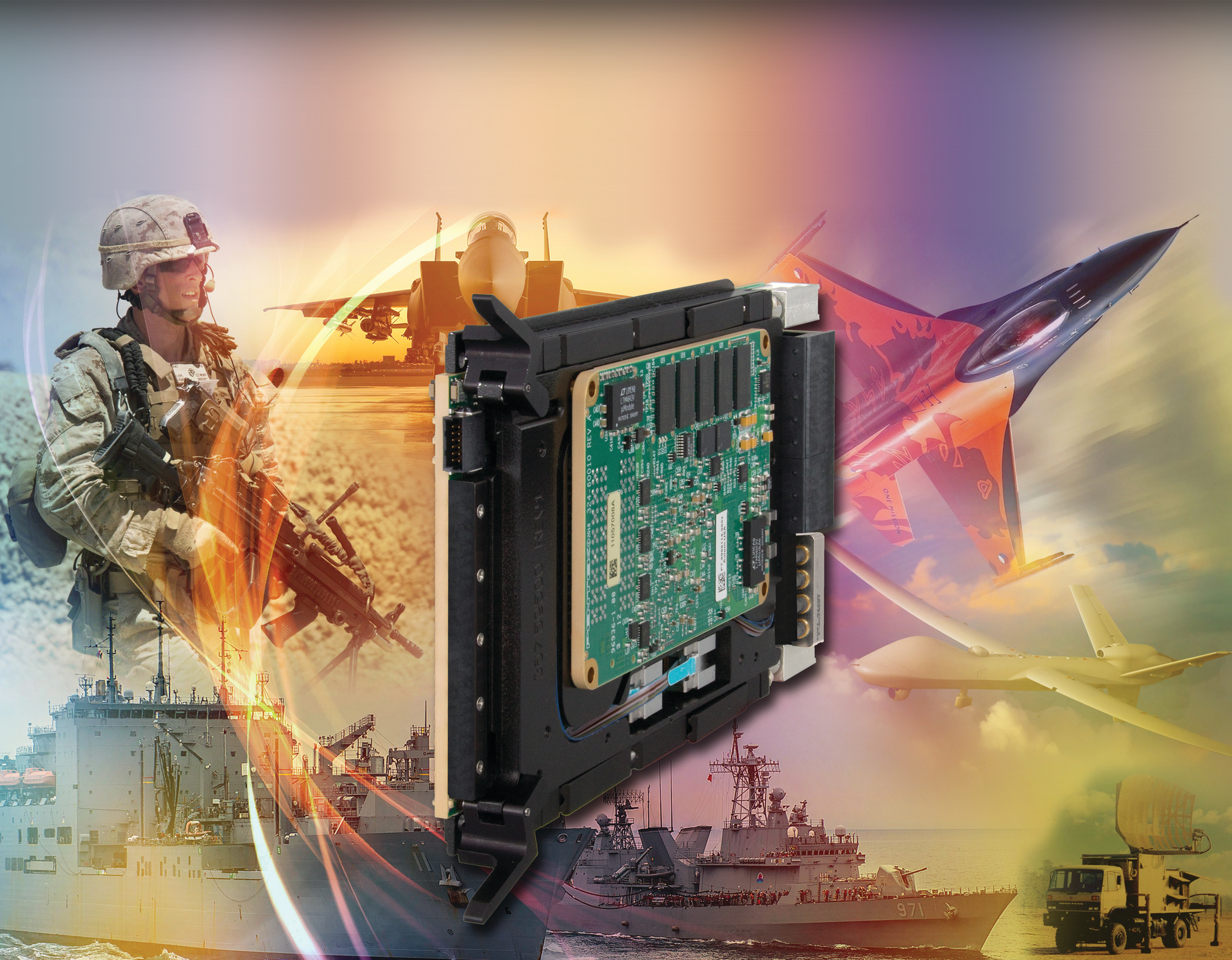 The Pentek model 5550 eight-channel A/D and D/A Zynq UltraScale+ RF system-on-chip processor for signal and sensor processing is aligned to the emerging SOSA open-systems standard.