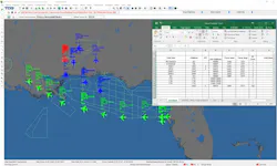 This screenshot represents a TCG BOSS/GTS scenario from the Curtiss-Wright Corp. Tactical Communications Group. This screenshot represents a TCG BOSS/GTS scenario from the Curtiss-Wright Corp. Tactical Communications Group.