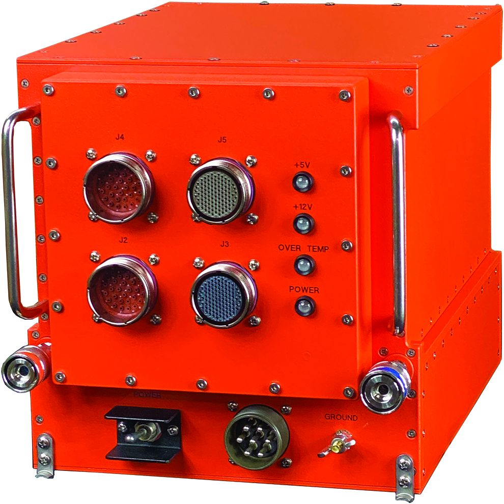 The Elma VITA 48.4 liquid flow-through ATR box with a 6U OpenVPX backplane can accommodate as many as eight boards and two VITA 62 plug-in power supplies.