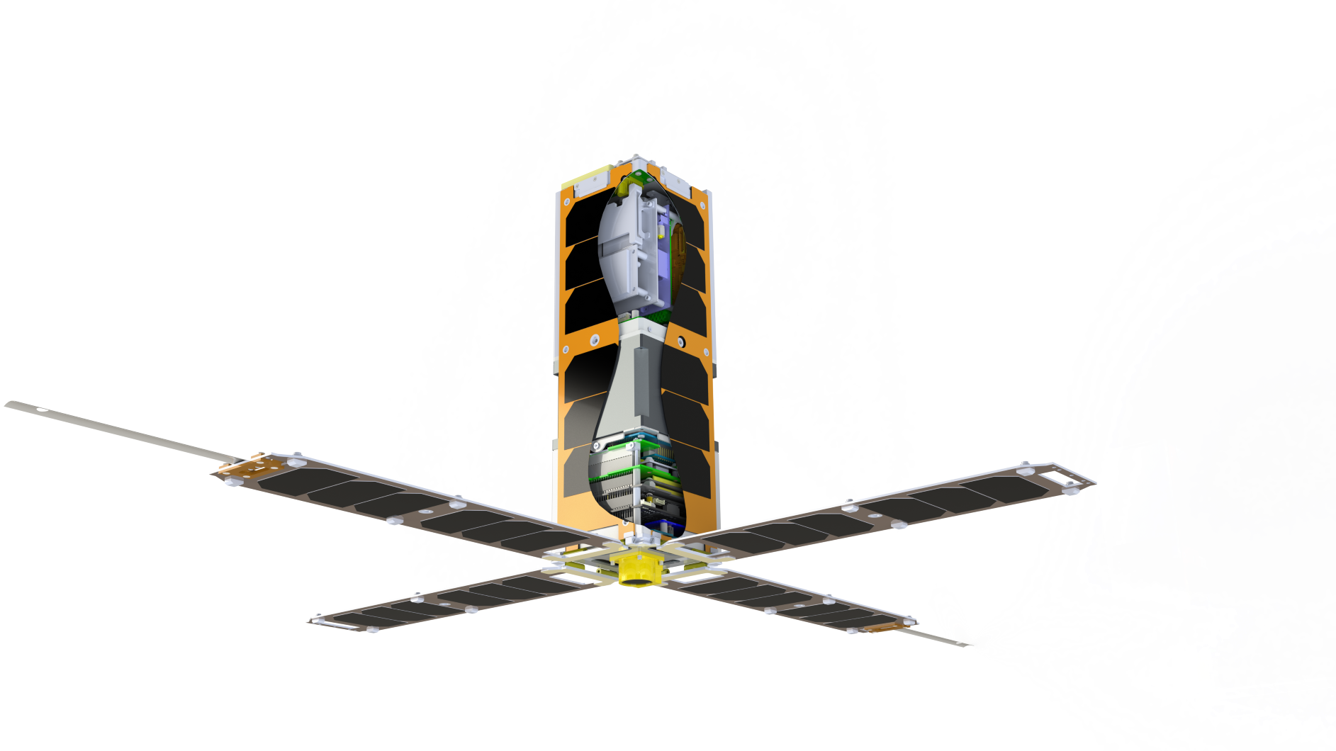 Render of La Jument nanosatellite.